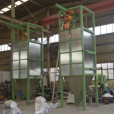 Bulk Bag Unloader Station Designed for Safe Hoisting and Gravity Discharge of Ton Bags Containing Granular or Powdered Materials